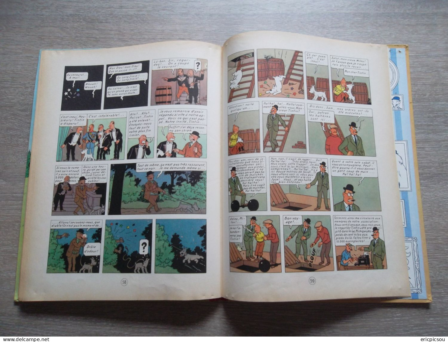 Tintin " En Amérique " B30 1961 ( Lire )