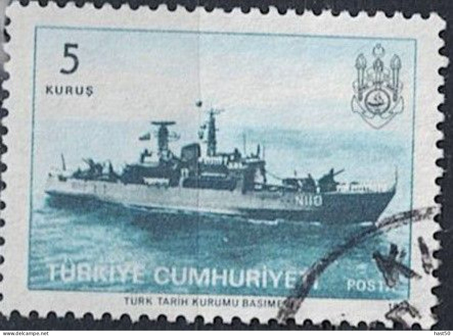 Türkei Turkey Turquie - Minenleger „Nusret“ (MiNr: 2290) 1973 - Gest Used Obl - Usati