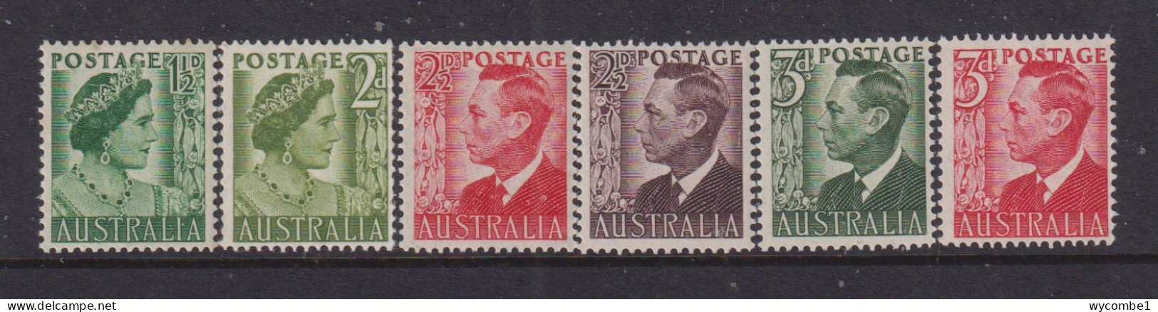 AUSTRALIA - 1950-52 Set Never Hinged Mint - Neufs