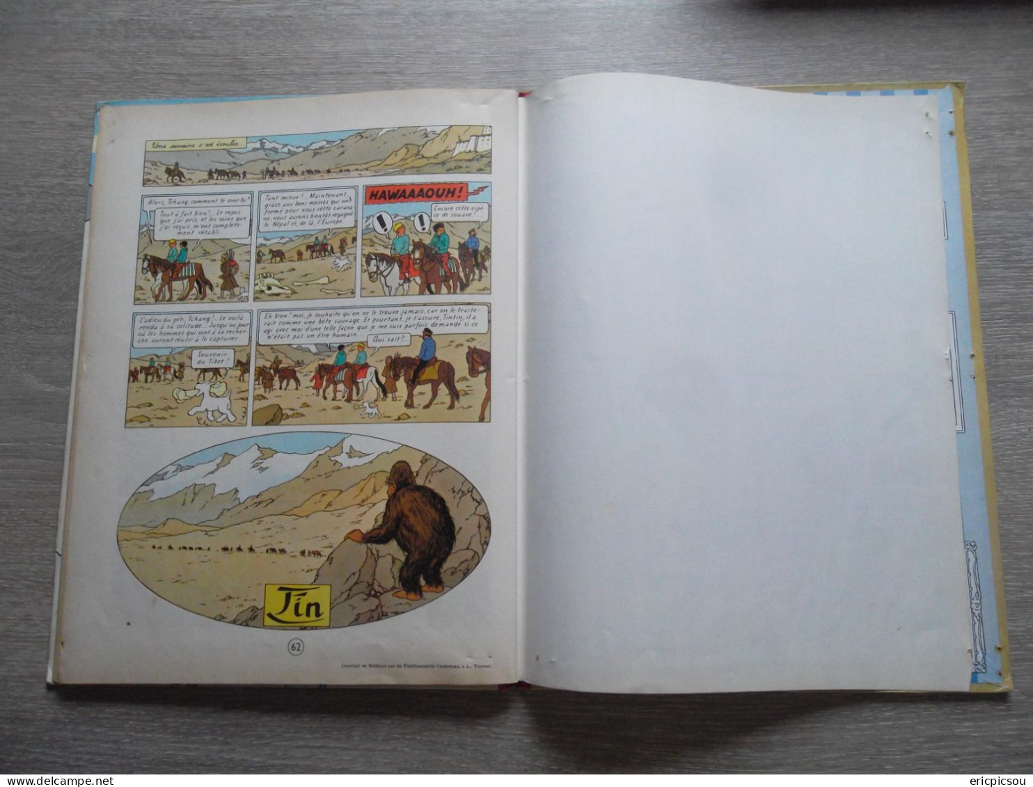 Tintin Au Tibet B30 1961 ( Lire )