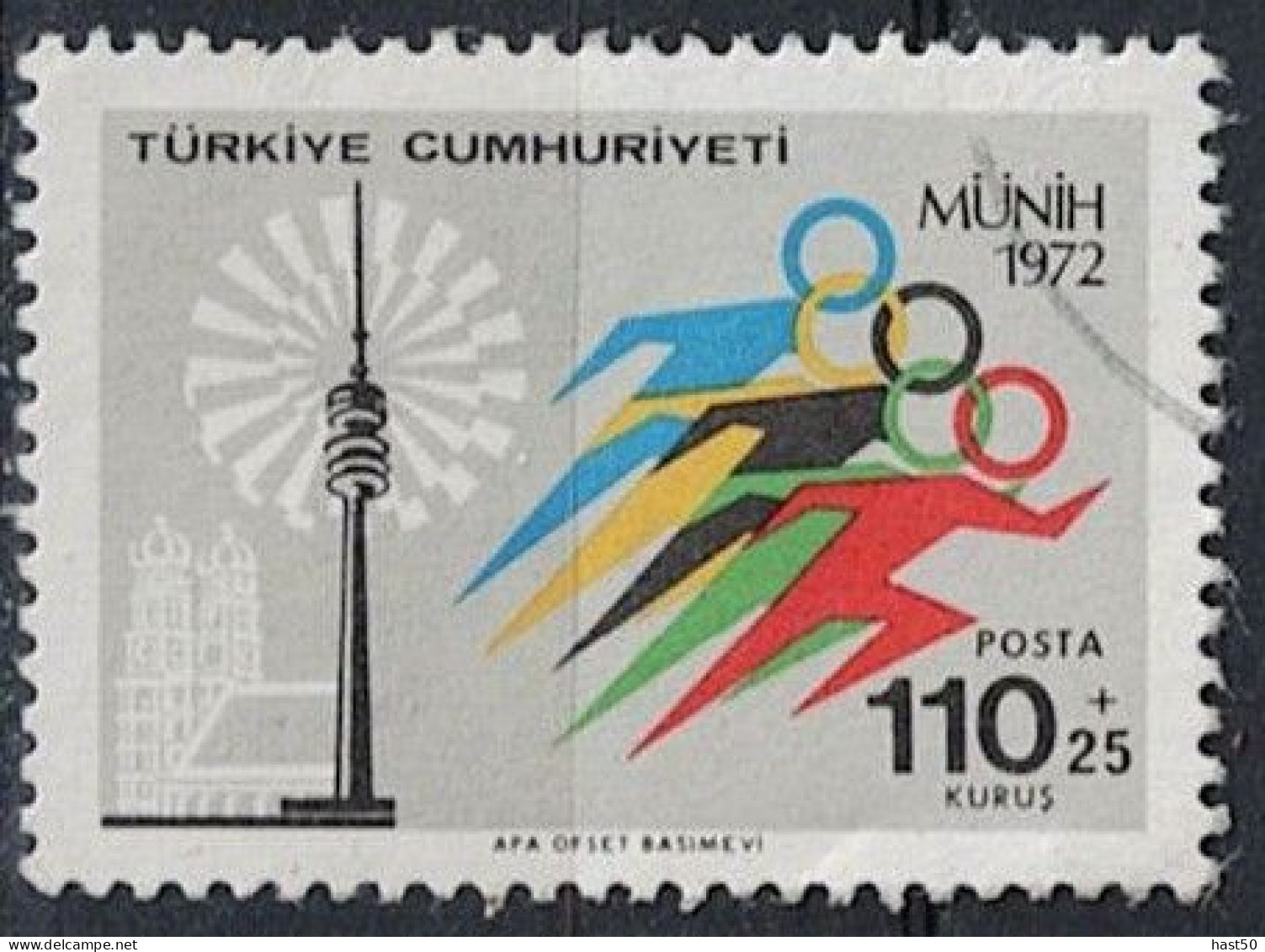 Türkei Turkey Turquie - Olympiade München (MiNr: 2262) 1972 - Gest Used Obl - Usati