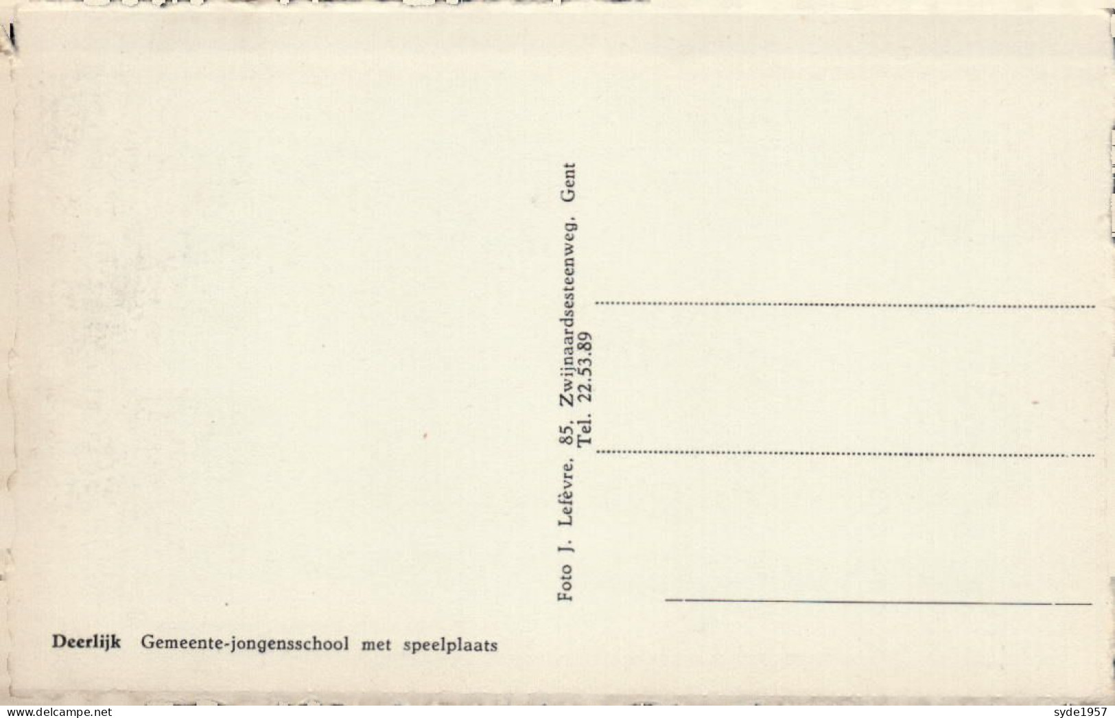 Deerlijk - Gemeente Jongensschool Met Speelplaats - Deerlijk