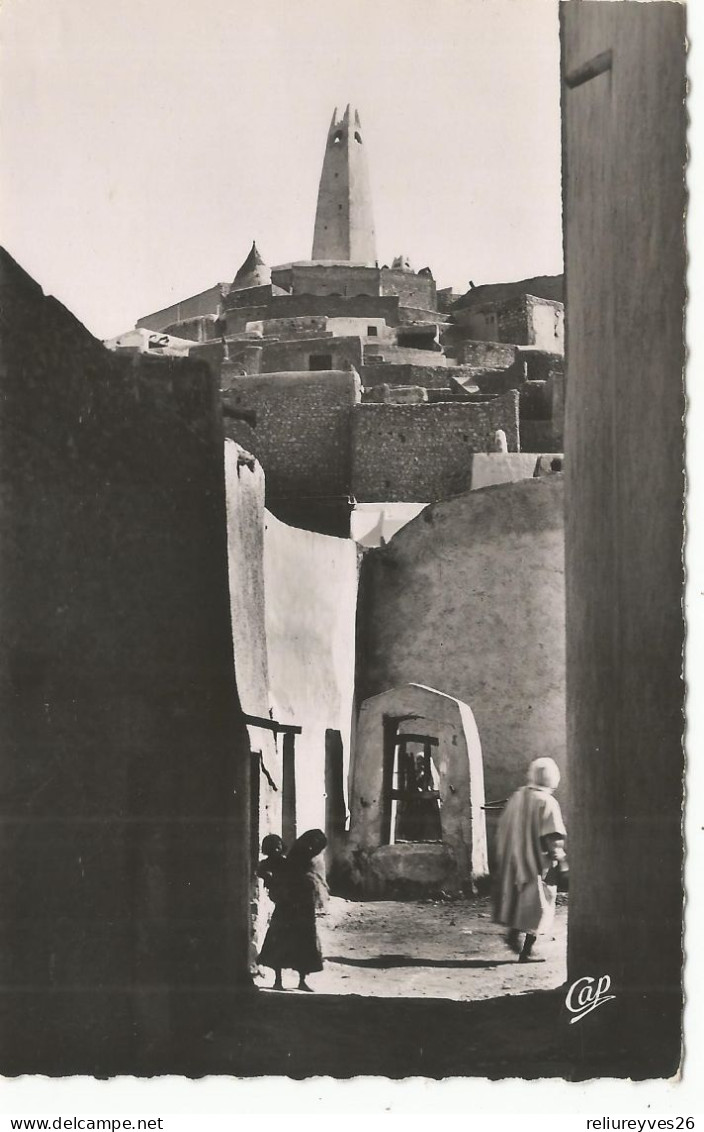 CPSM  , Algérie , N°8, Ghardaia , La Rue Titi,  Ed. CAP - Ghardaia