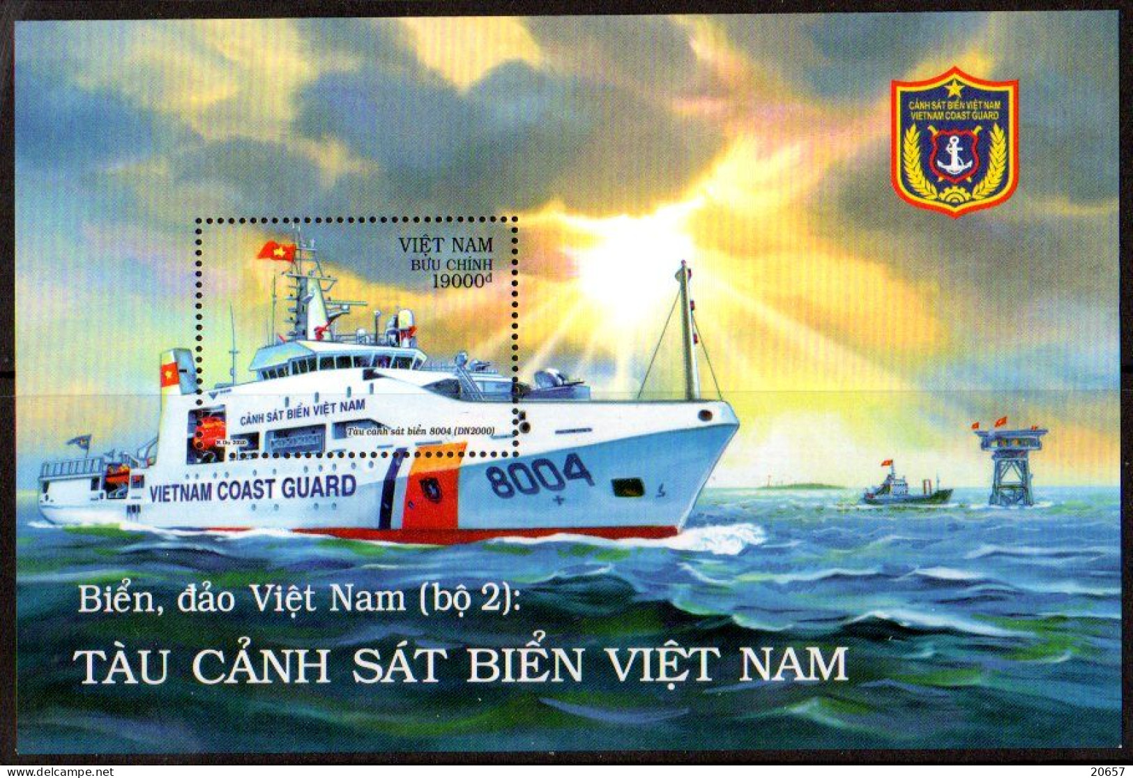 Vietnam 2623/26 Et Bf 171 Police, Gardes-côtes, Bâteaux - Police - Gendarmerie