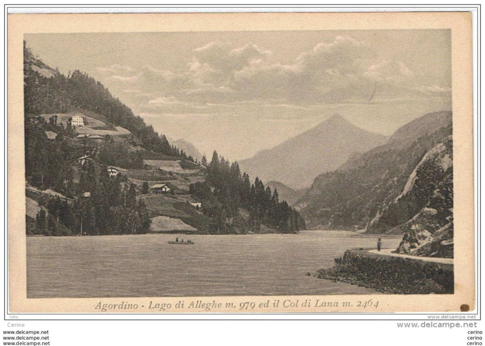 LAGO  DI  ALLEGHE (BL):    AGORDINO  -  LAGO  E  COL  DI  LANA  -  FP - Torres De Agua