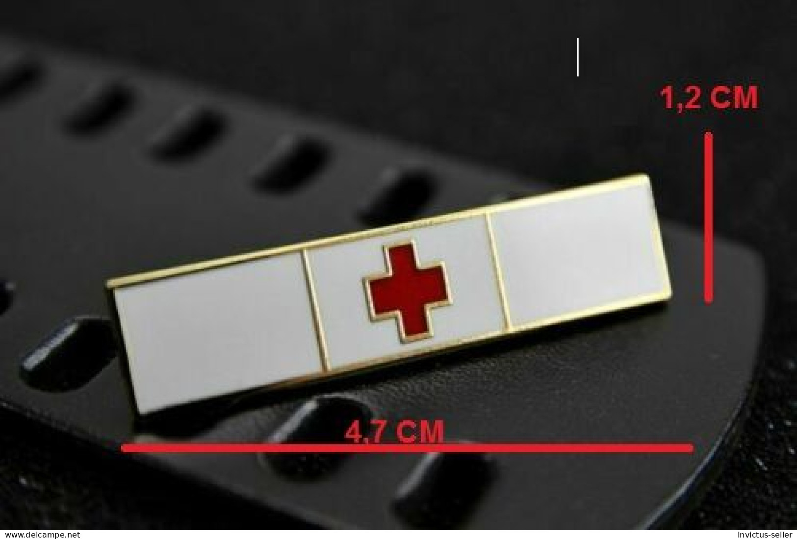 MIDICAL BADGE SOCORSO MEDICO DISTINTIVO CROCE ROSSA - CROIX-ROUGE  EMERGENCY MEDICAL TECHNICIAN - USA - Medicina