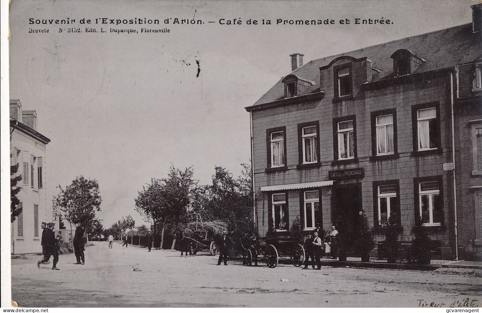 SOUVENIR DE L'EXPOSITION D' ARLON    CAFE DE LA PROMENADE ET ENBREE        ZIE AFBEELDINGEN - Aarlen