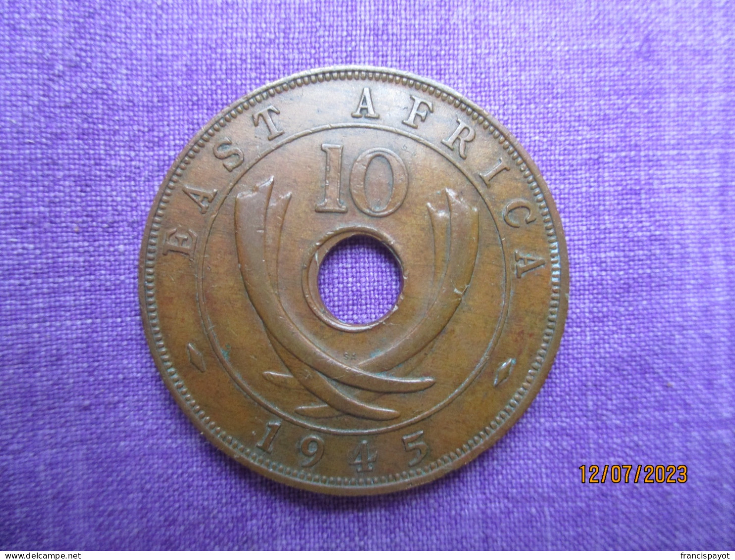 British East Africa: 10 Cents 1945 - Britische Kolonie