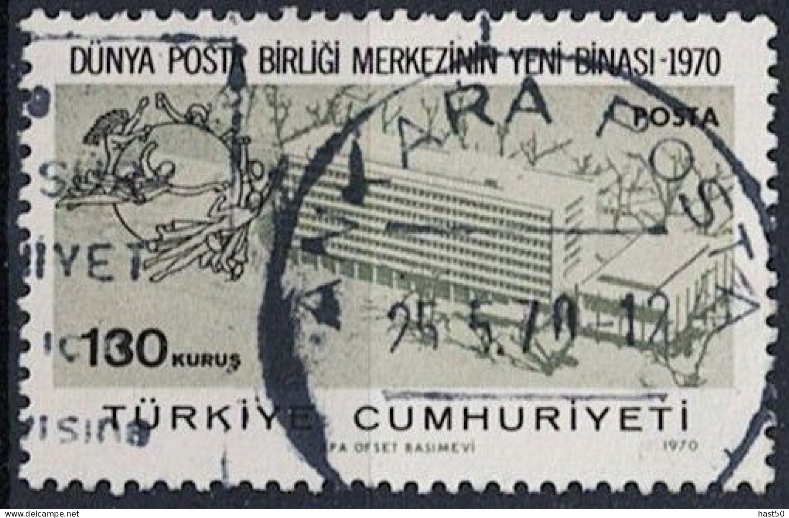 Türkei Turkey Turquie - Eröffnung Des Neuen UPU-Gebäudes, Berni (MiNr: 2182) 1970 - Gest Used Obl - Used Stamps