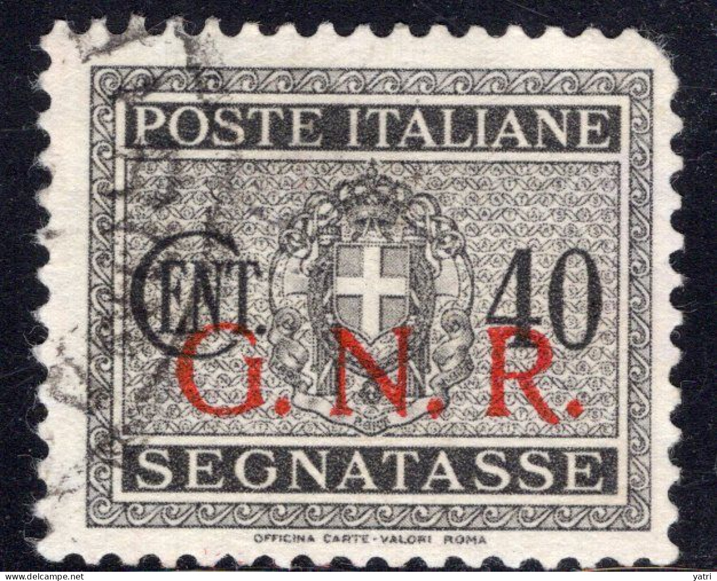 Repubblica Sociale Italiana - Segnatasse 40 Cent. GNR Verona Ø - Portomarken