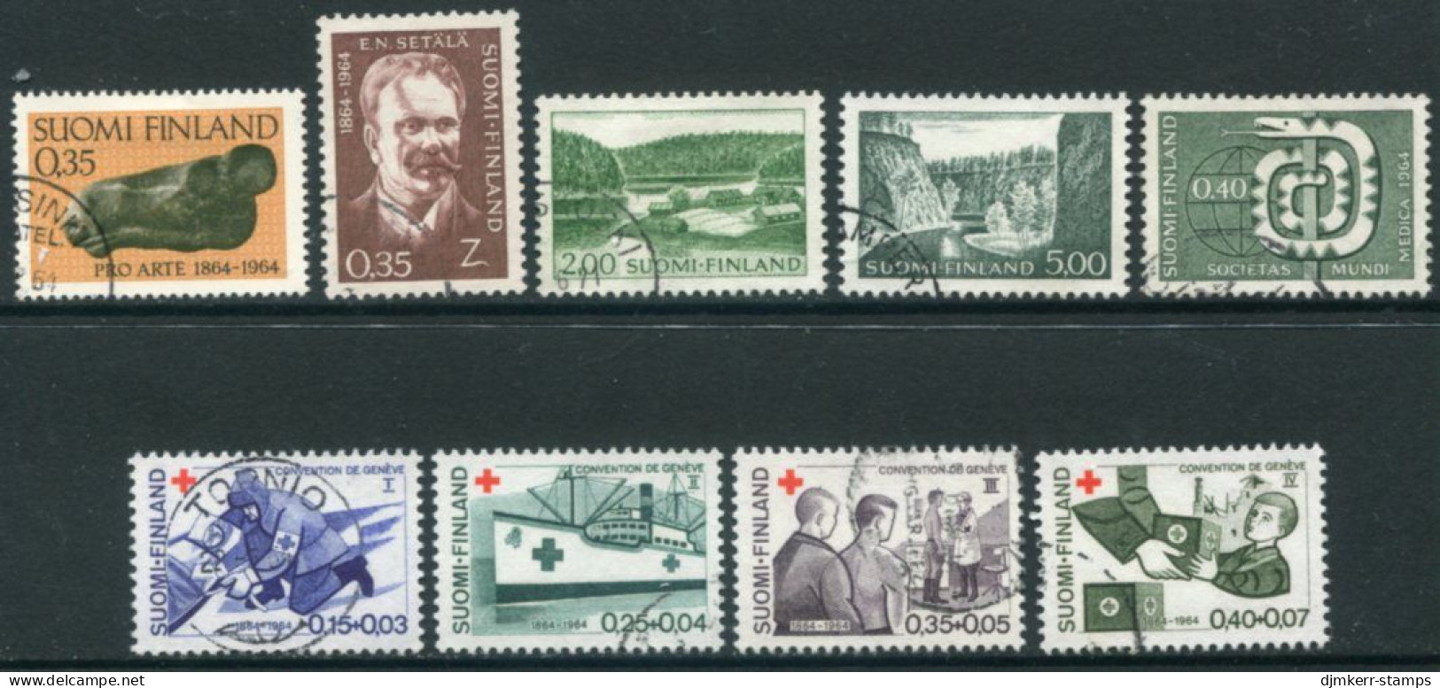 FINLAND 1964  Complete  Issues Used.  Michel 585-93 - Oblitérés