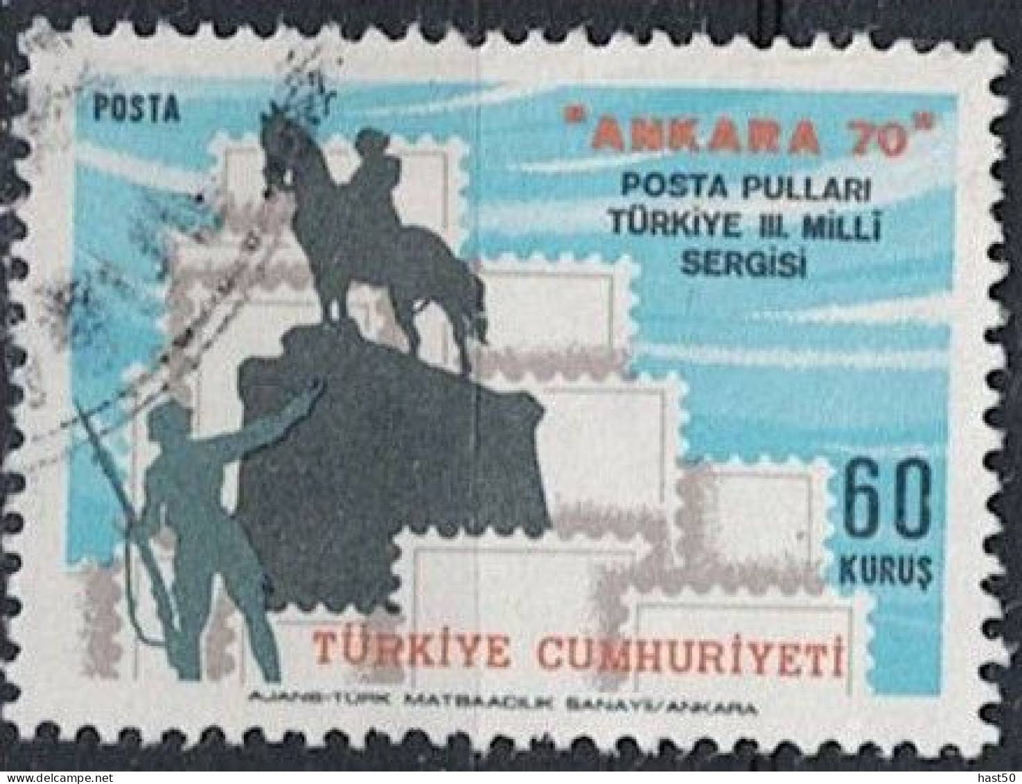 Türkei Turkey Turquie - Briefmarken-Ausstellung ANKARA ’70 (MiNr: 2200) 1970 - Gest Used Obl - Usati