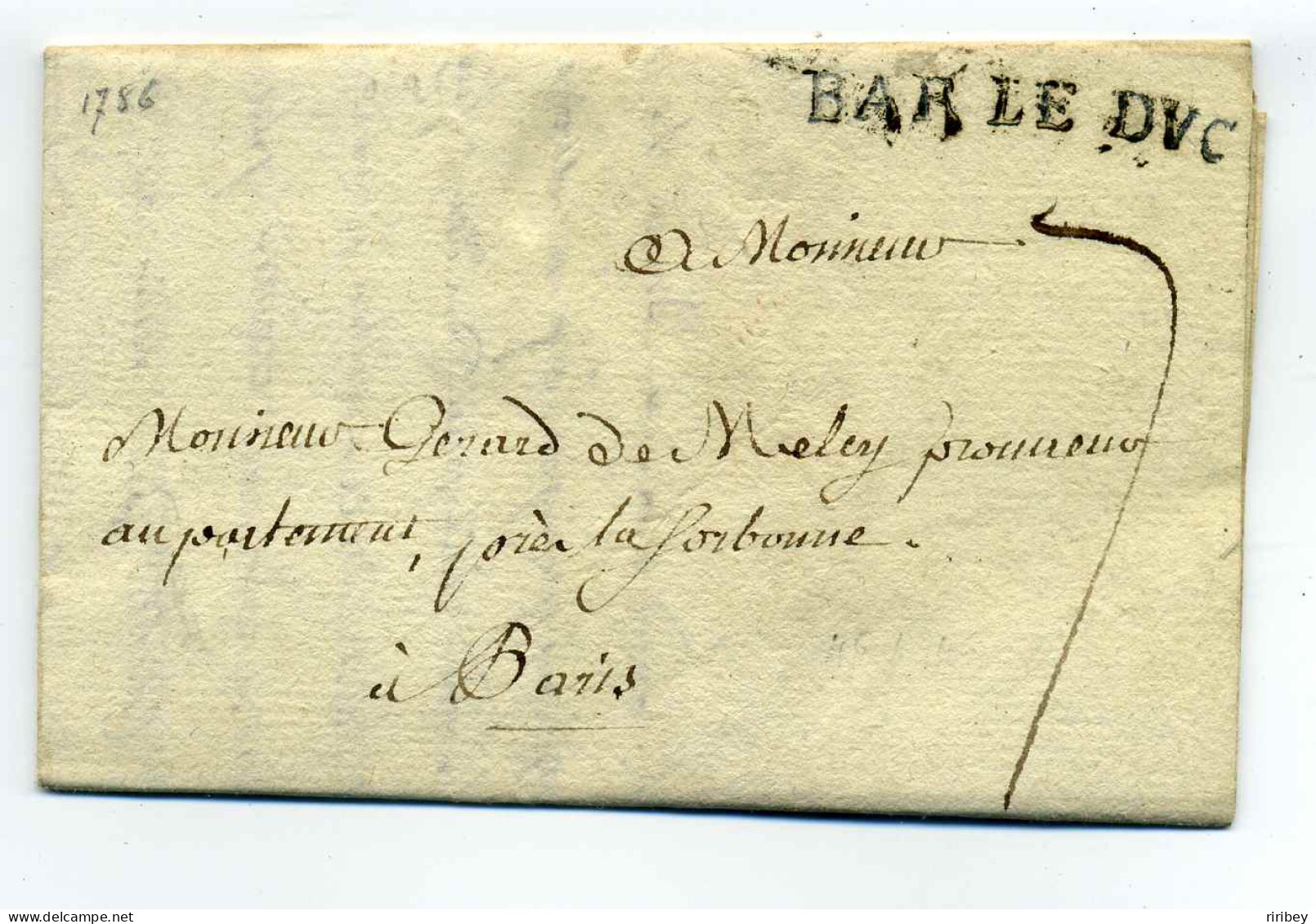 BAR LE DUC  Lenain N°4 / Dept De La Meuse / 1786 - 1701-1800: Précurseurs XVIII