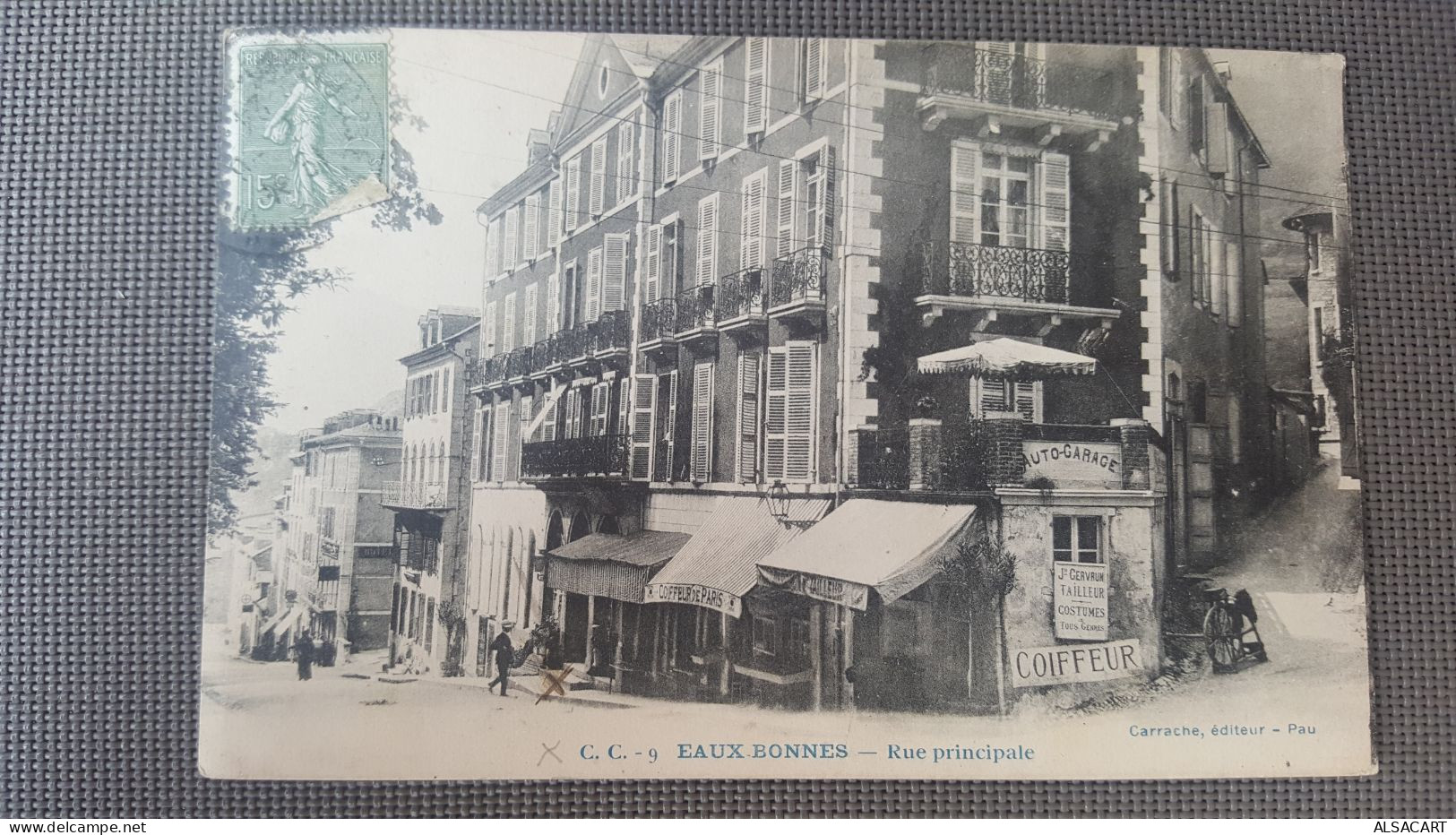 Eaux Bonnes , Rue Principale , Auto Garage Et Coiffeur - Eaux Bonnes