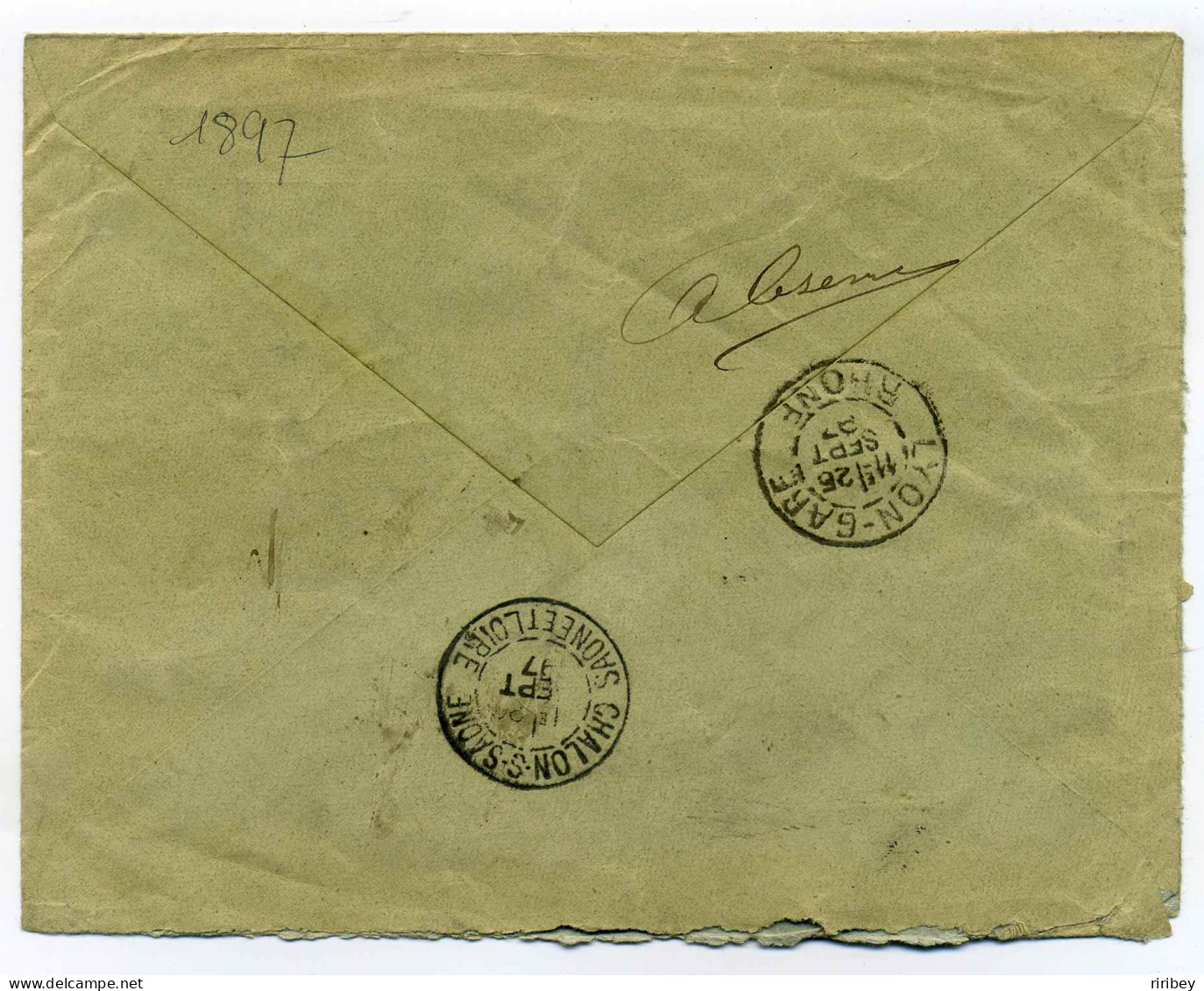 Lettre Recommandée De  GENEVE Rue Du Stand  / 1897 / Banque Populaire De Suisse / Pour La France - Cartas & Documentos