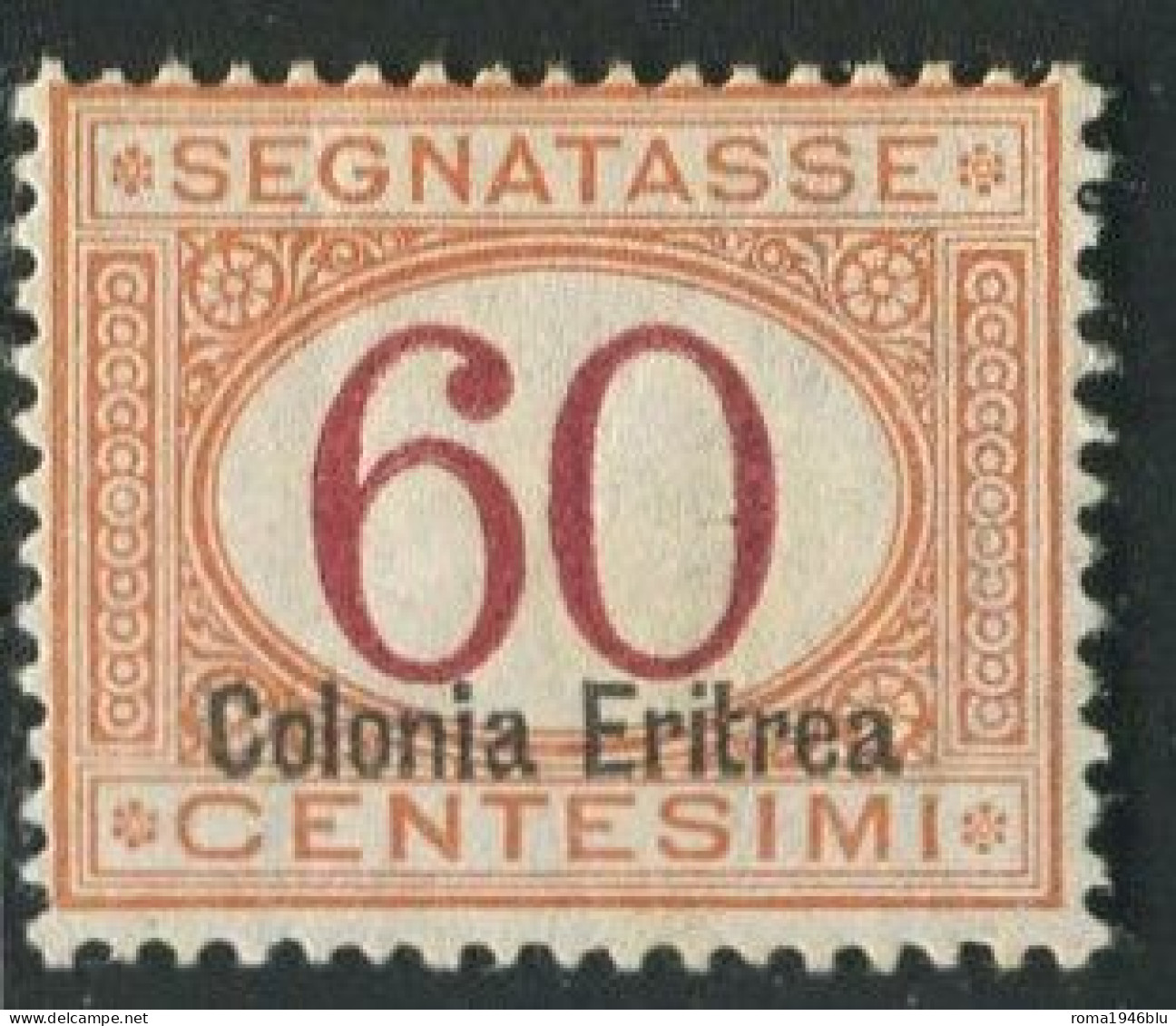 ERITREA 1926 SEGNATASSE 60 CENT. N. 20 ** MNH - Eritrea