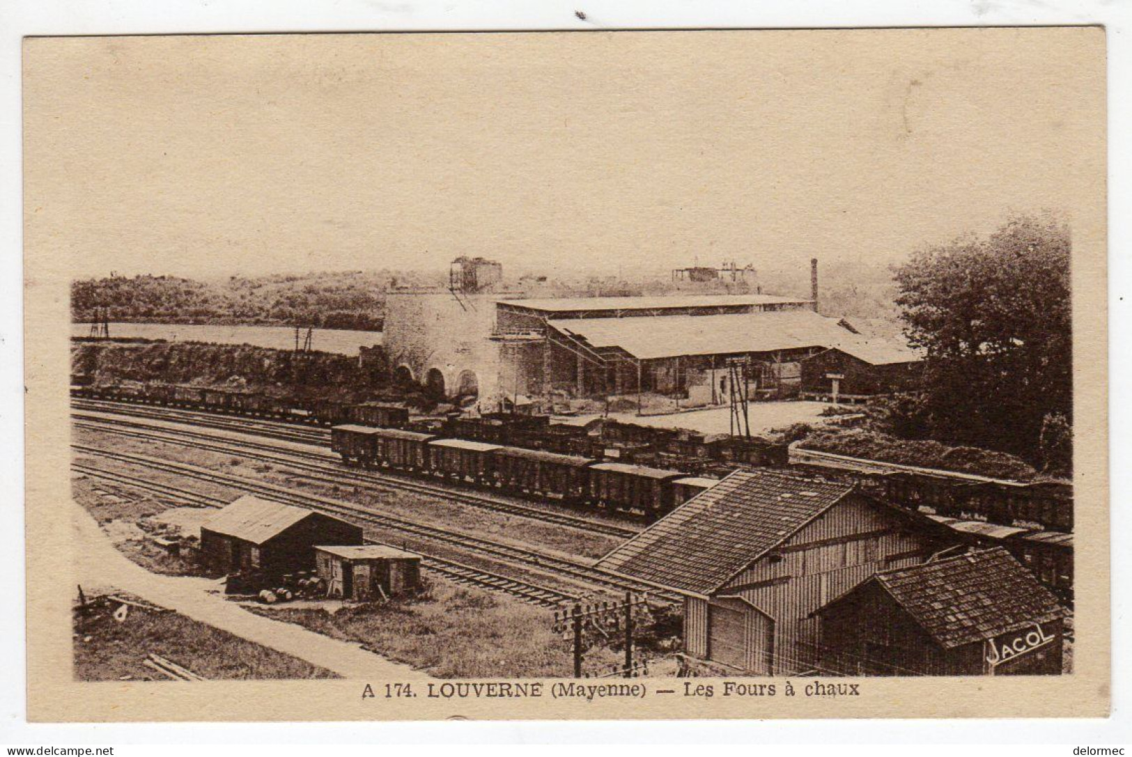 CPSM Photo Louverné Près De Laval 53 Mayenne Voies Ferrées Trains Les Fours à Chaux  éditeur Jacol - Louverne