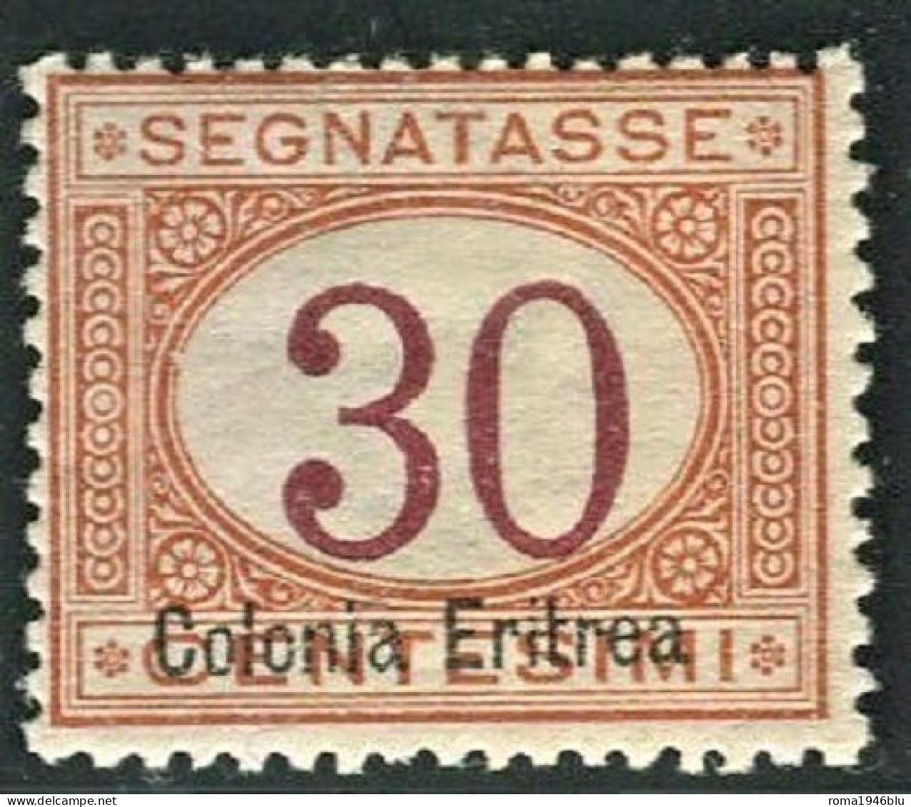 ERITREA 1920-26 SEGNATASSE 30 CENT. N. 17 ** MNH - Eritrea