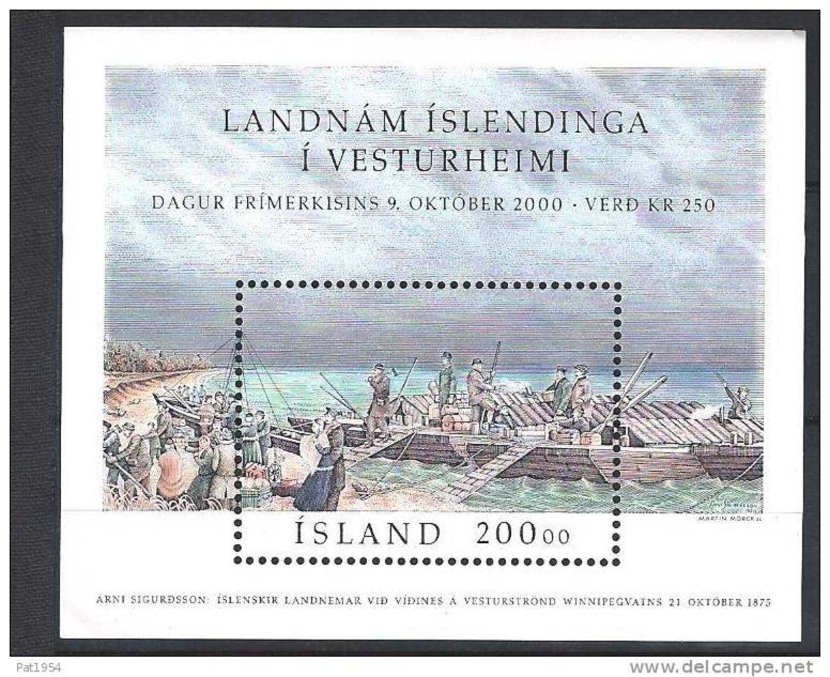 Islande Bloc N° 27 Neuf De 2000 Journée Du Timbre - Hojas Y Bloques