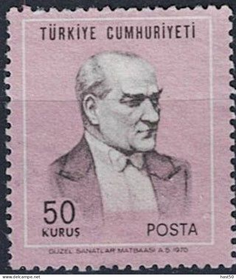 Türkei Turkey Turquie - Atatürk (MiNr: 2170 A + B) 1970 - Gest Used Obl - Oblitérés