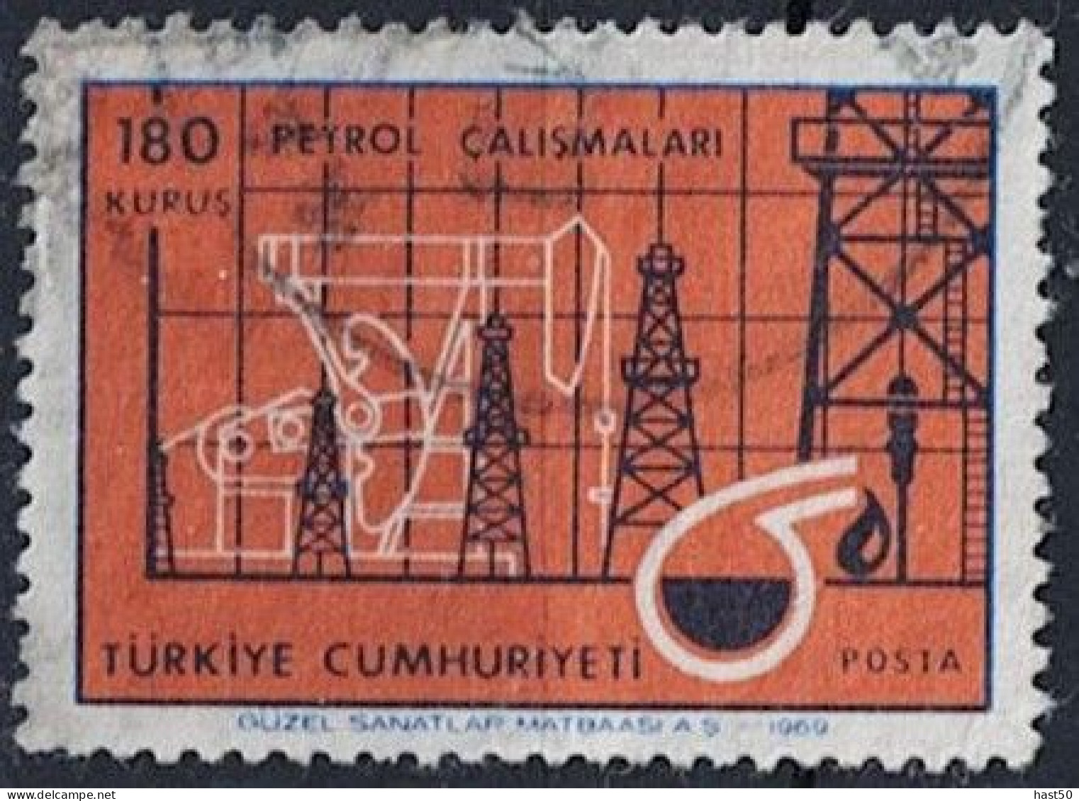 Türkei Turkey Turquie -  Ausbau Der Ölindustrie (MiNr: 2134) 1969 - Gest Used Obl - Oblitérés