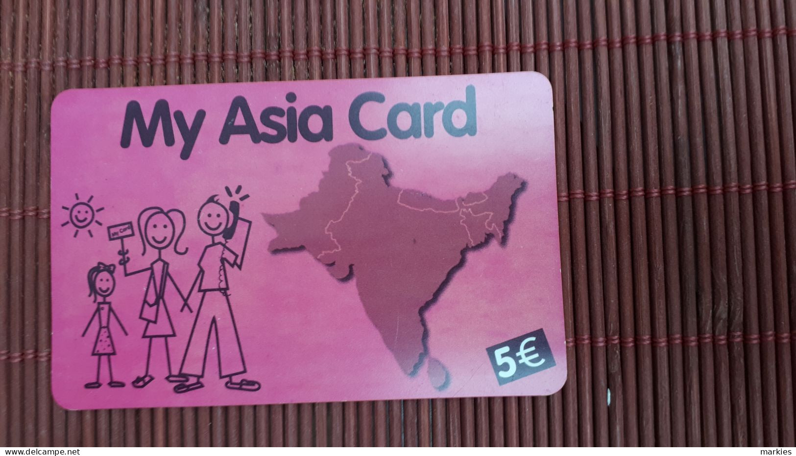 My Asia  Prepaidcard Belgium Used Hard To Find Used Rare - Cartes GSM, Recharges & Prépayées