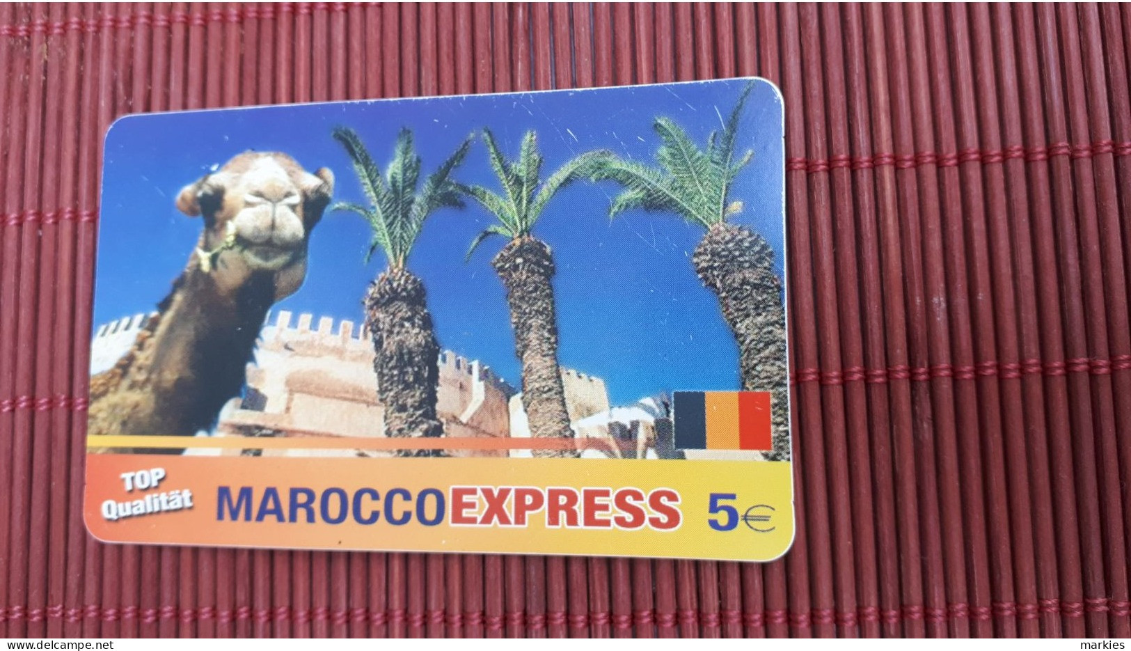 Maroc Prepaidcard Belgium Used  Hard To Find Rare - [2] Prepaid & Refill Cards