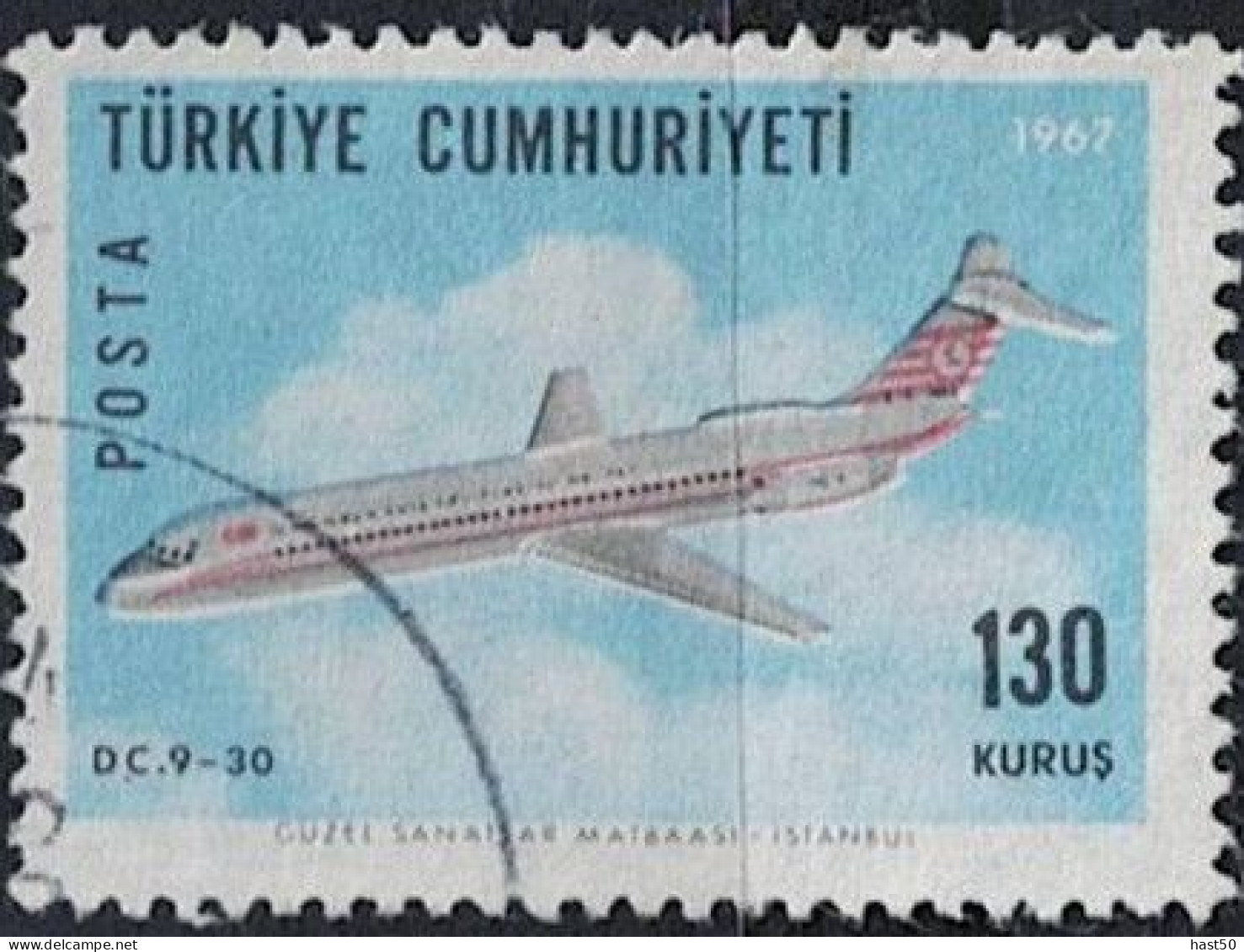 Türkei Turkey Turquie - Douglas DC 9-30 (MiNr: 2048) 1967 - Gest Used Obl - Used Stamps