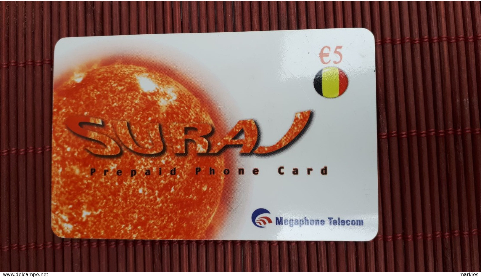 Prepaidcard Sura  Belgium Used  Hard To Find Rare - Cartes GSM, Recharges & Prépayées