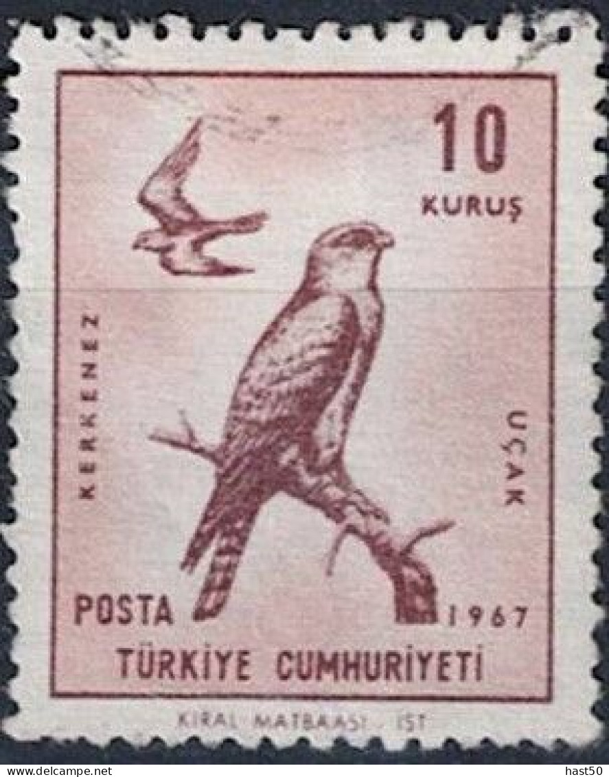 Türkei Turkey Turquie - Turmfalke (Falco Tinnunculus) (MiNr: 2070) 1967 - Gest Used Obl - Oblitérés