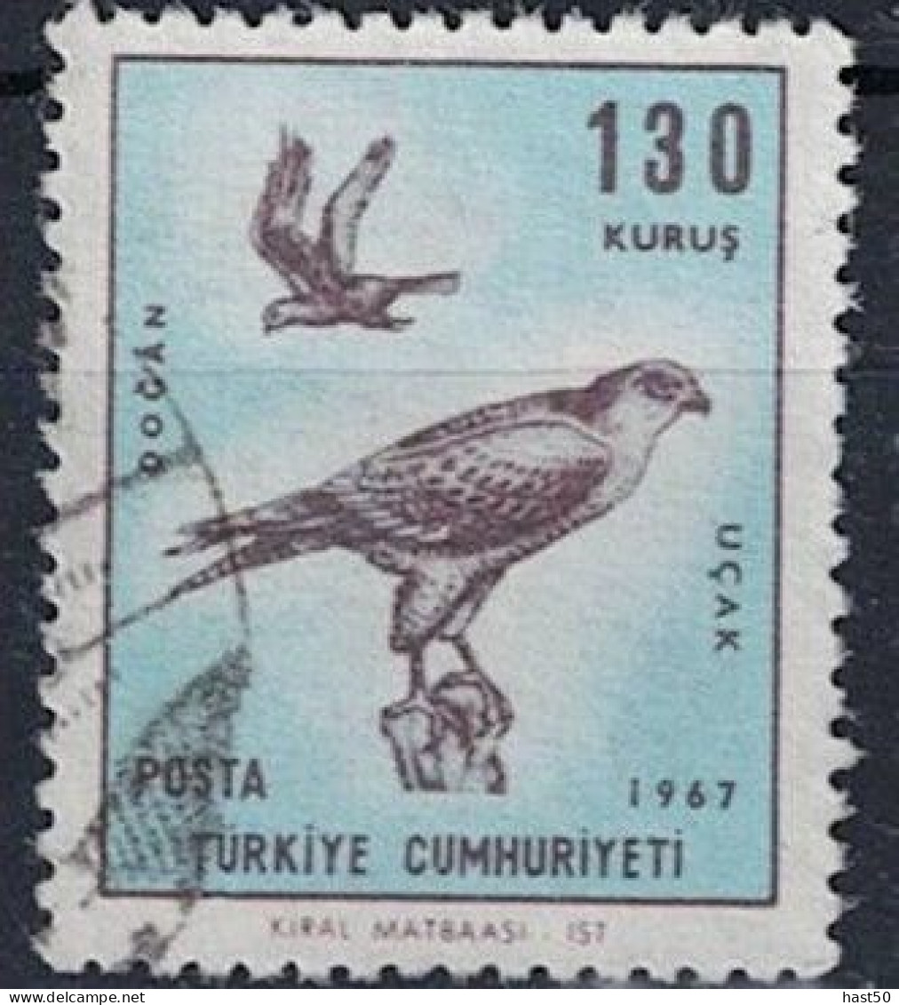 Türkei Turkey Turquie - Würgfalke (Falco Cherrug) (MiNr: 2072) 1967 - Gest Used Obl - Used Stamps
