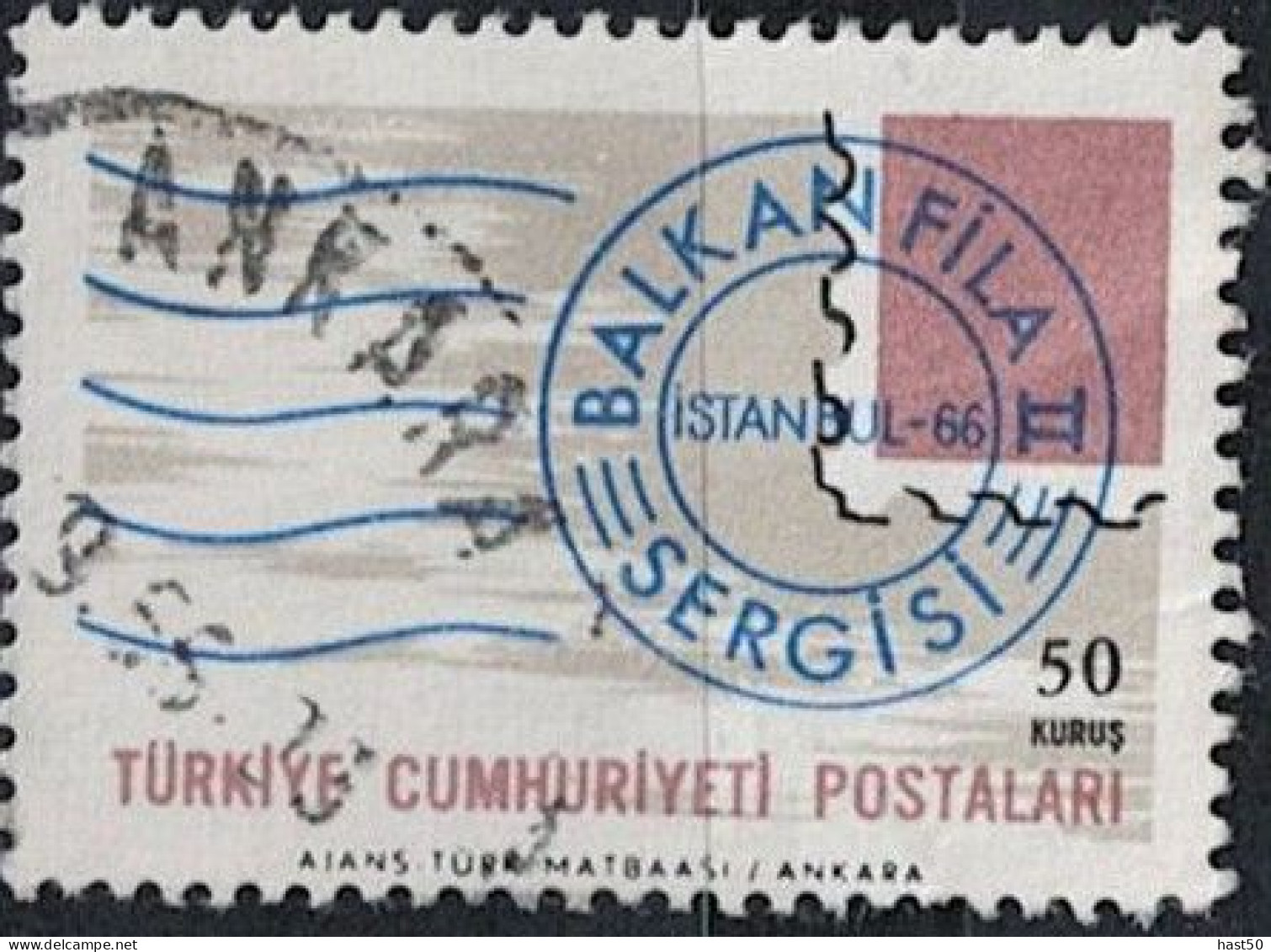 Türkei Turkey Turquie - Briefmarkenausstellung BALKANFILA II (MiNr: 2011) 1966 - Gest Used Obl - Oblitérés