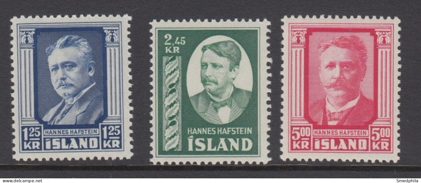 Iceland 1954 - Michel 293-295 MNH ** - Unused Stamps