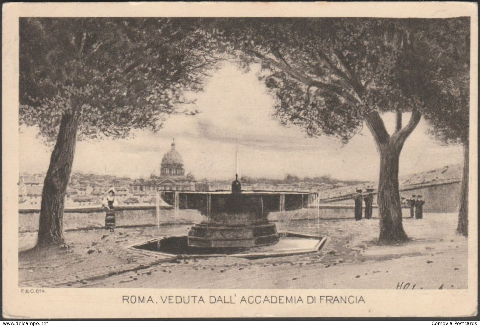 Veduta Dall' Accademia Di Francia, Roma, 1935 - F&C Cartolina - Mehransichten, Panoramakarten