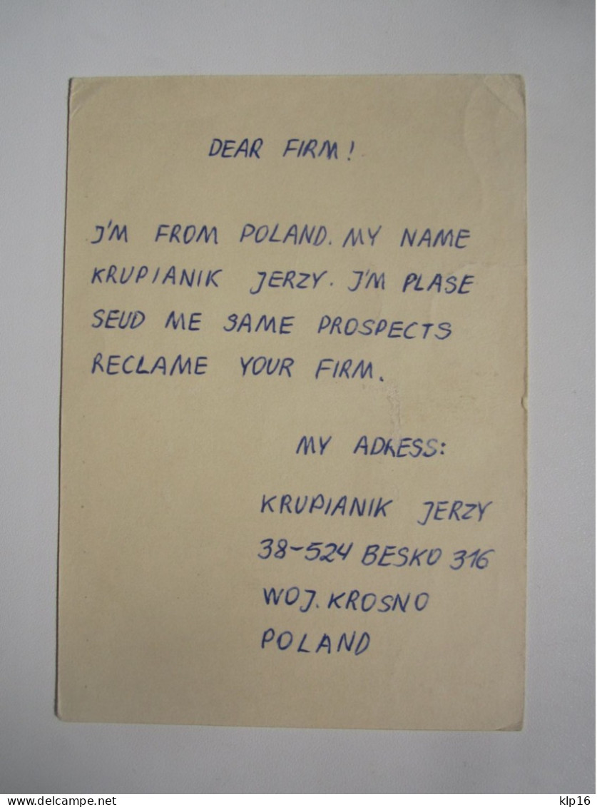 POLAND POSTAL CARD To NORWAY - Lettres & Documents