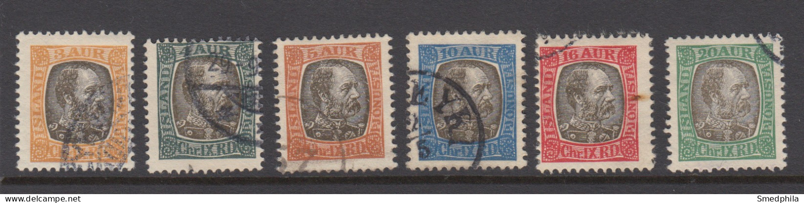 Iceland 1902 Official - Michel 17-22 Used - Service