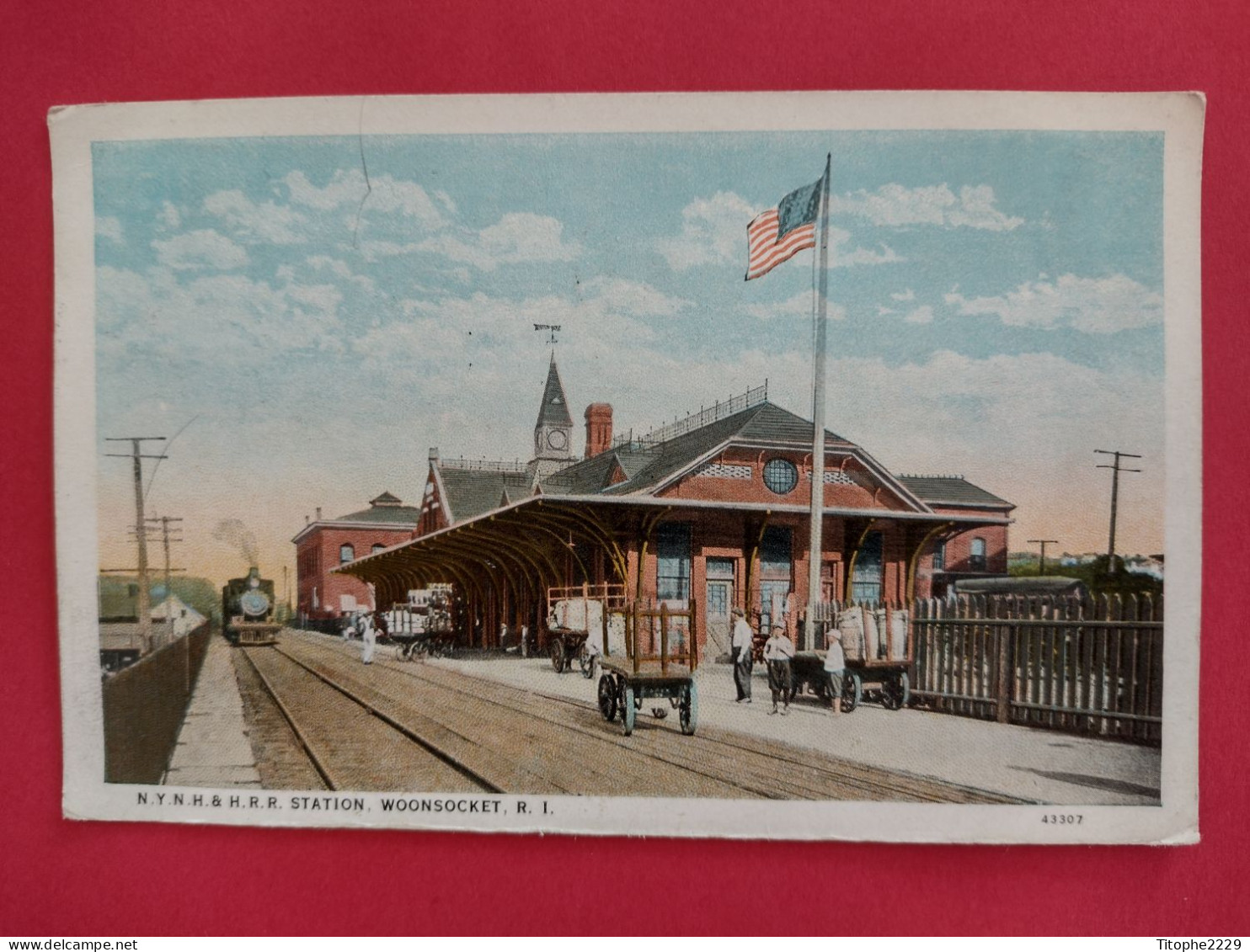 WOONSOCKET -Station (gare - Arrivée Du Train) - Woonsocket