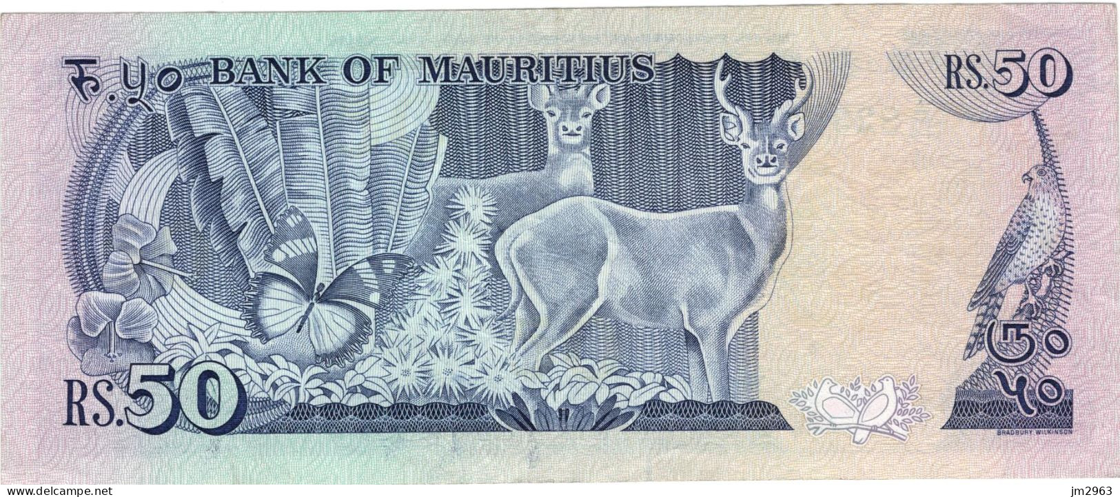 MAURICE 50 RUPEES ND F A14/823027 - Mauritius