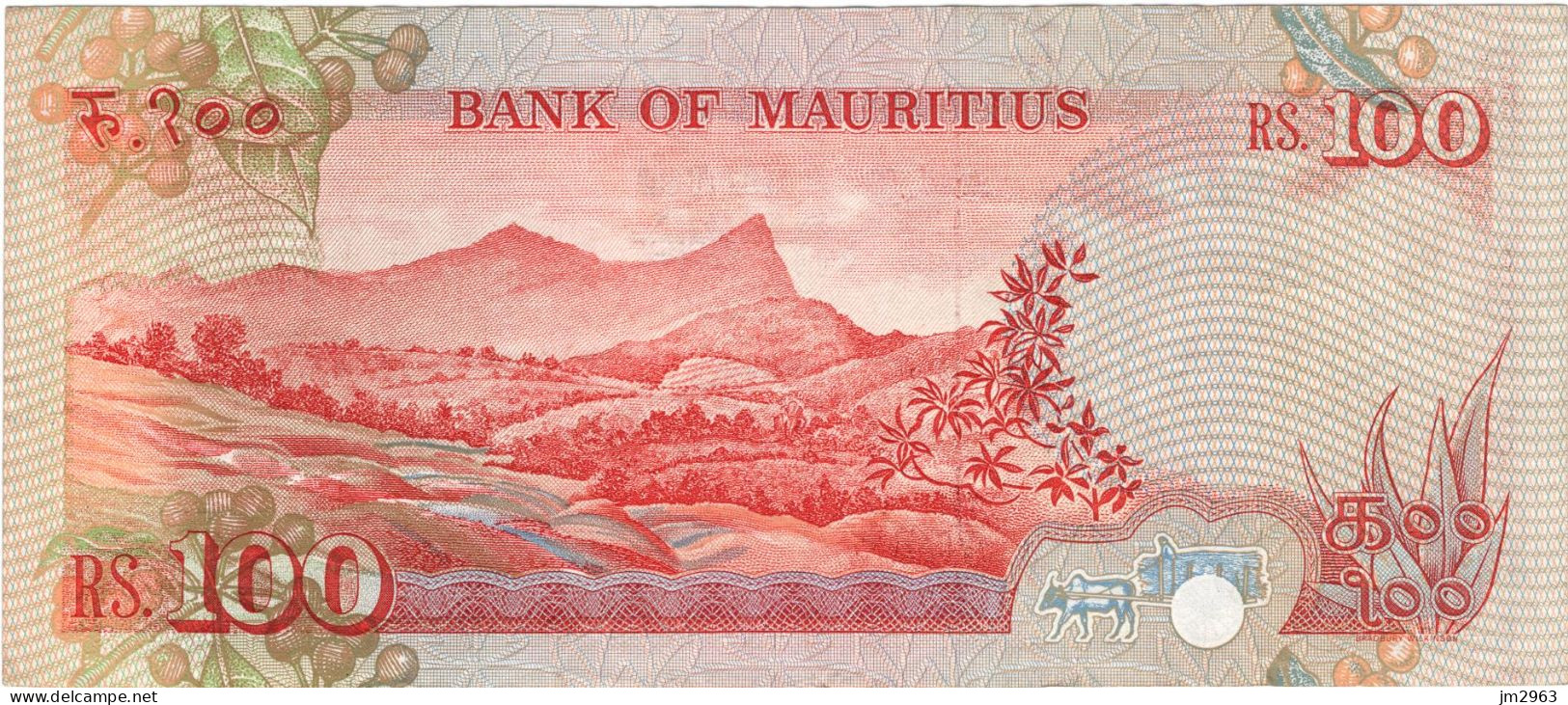 MAURICE 100 RUPEES ND F A17/658679 - Mauritius