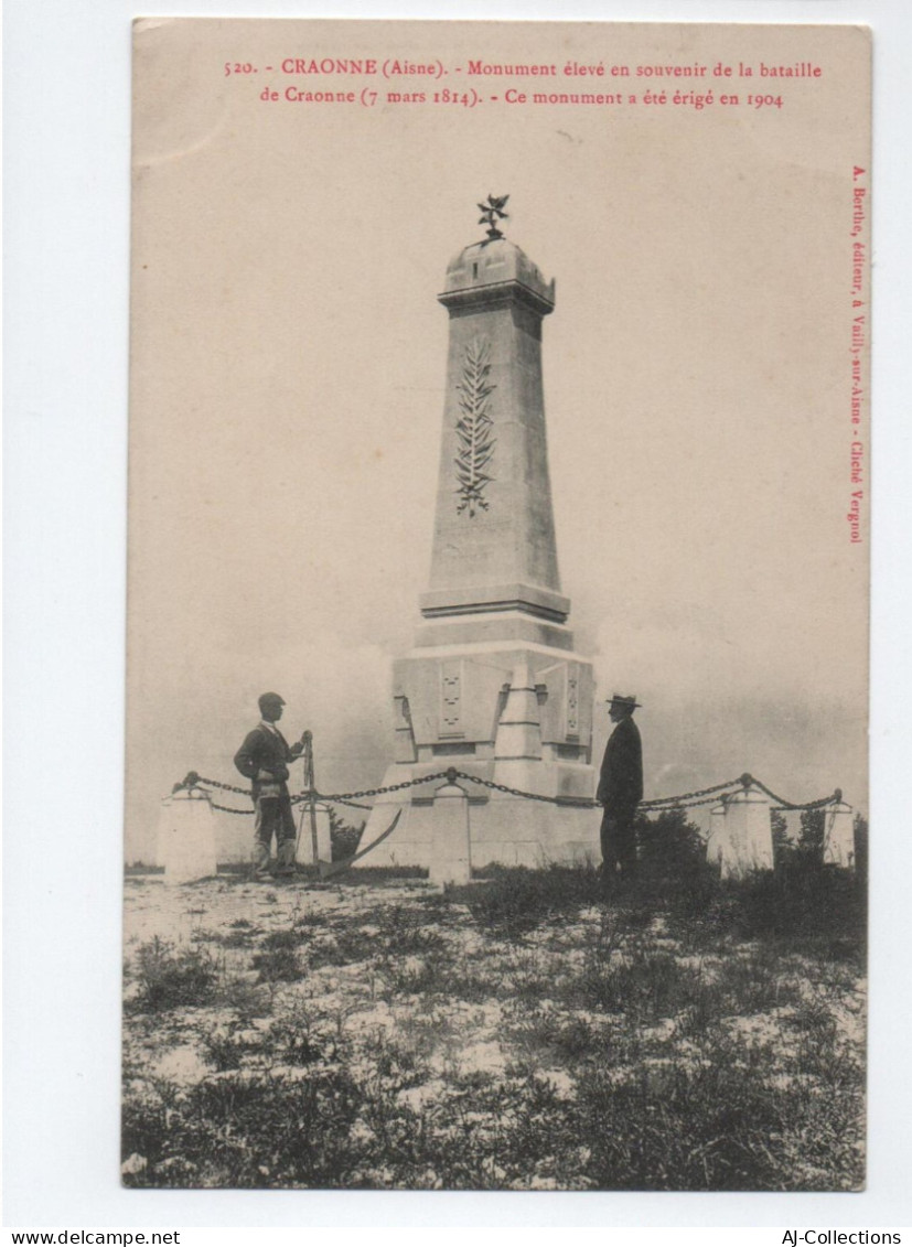 AJC -  Craonne Monument Eleve En Souvenir De La Bataille De Craonne - Craonne