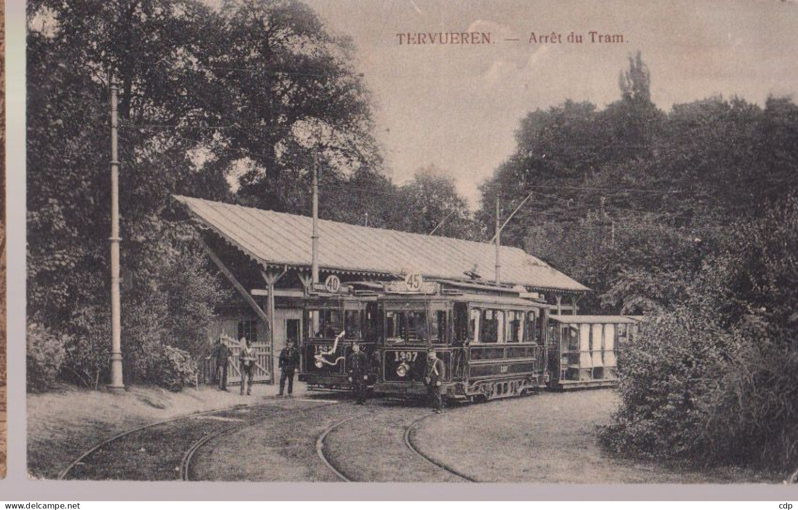 Cpa Tervueren  Trams  1918 - Tervuren
