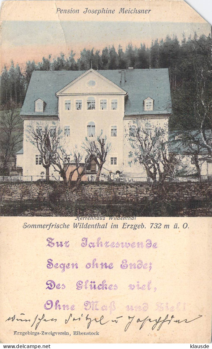 Wildenthal Erzgeb. Herrenhaus 1904 Pension Josephine Meichsner - Eibenstock