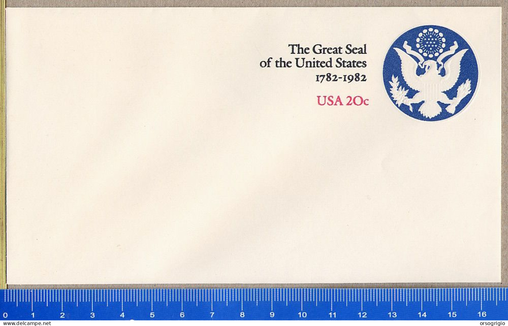 USA - Intero Postale - THE GREAT SEAL 1982   20 C. - 1981-00