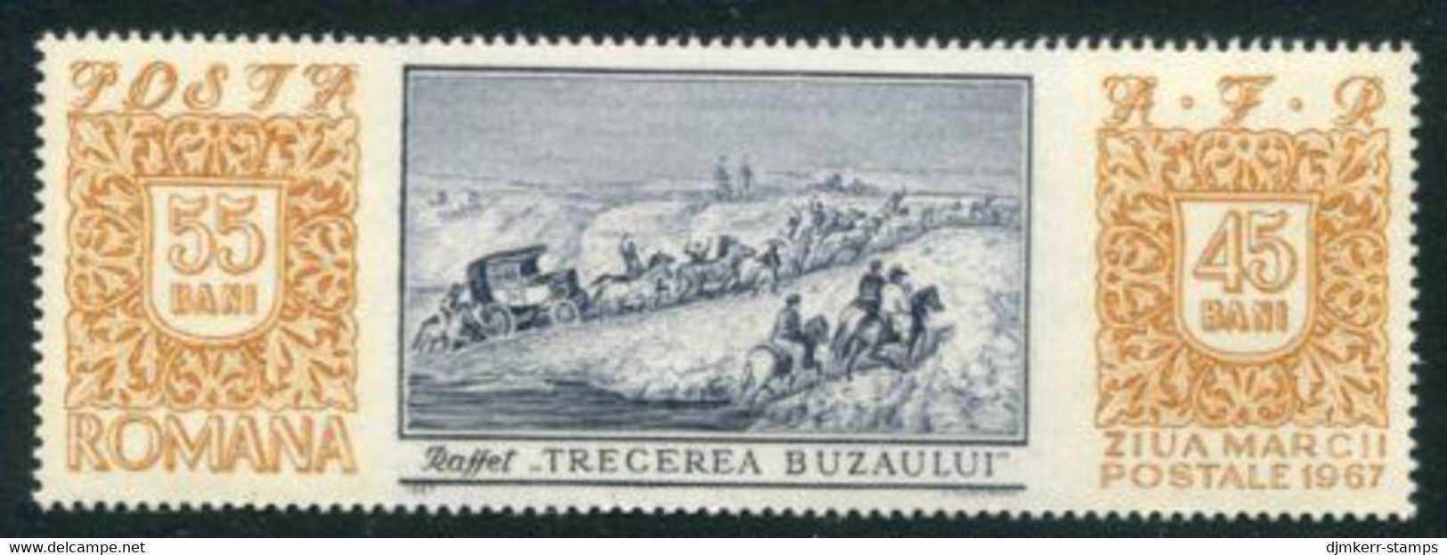 ROMANIA 1967 Stamp Day  MNH / **.  Michel 2634 - Neufs