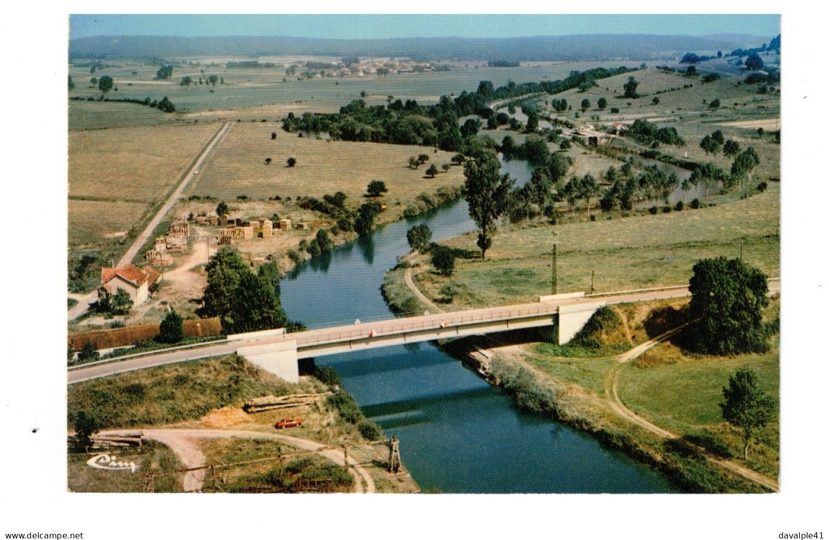 70  JUSSEY   VUE AERIENNE  PONT DE CENDRECOURT  TRES BON ETAT  2 SCANS - Jussey