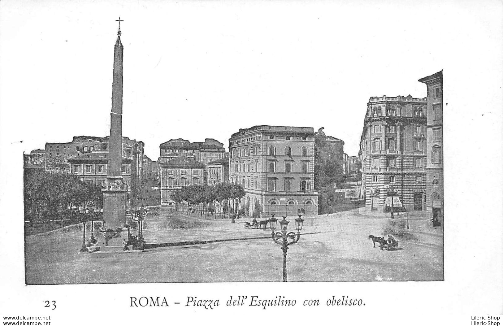 ROMA - Piazza Dell' Esquilino Con Obelisco - Precursore Vecchia Cartolina - Piazze