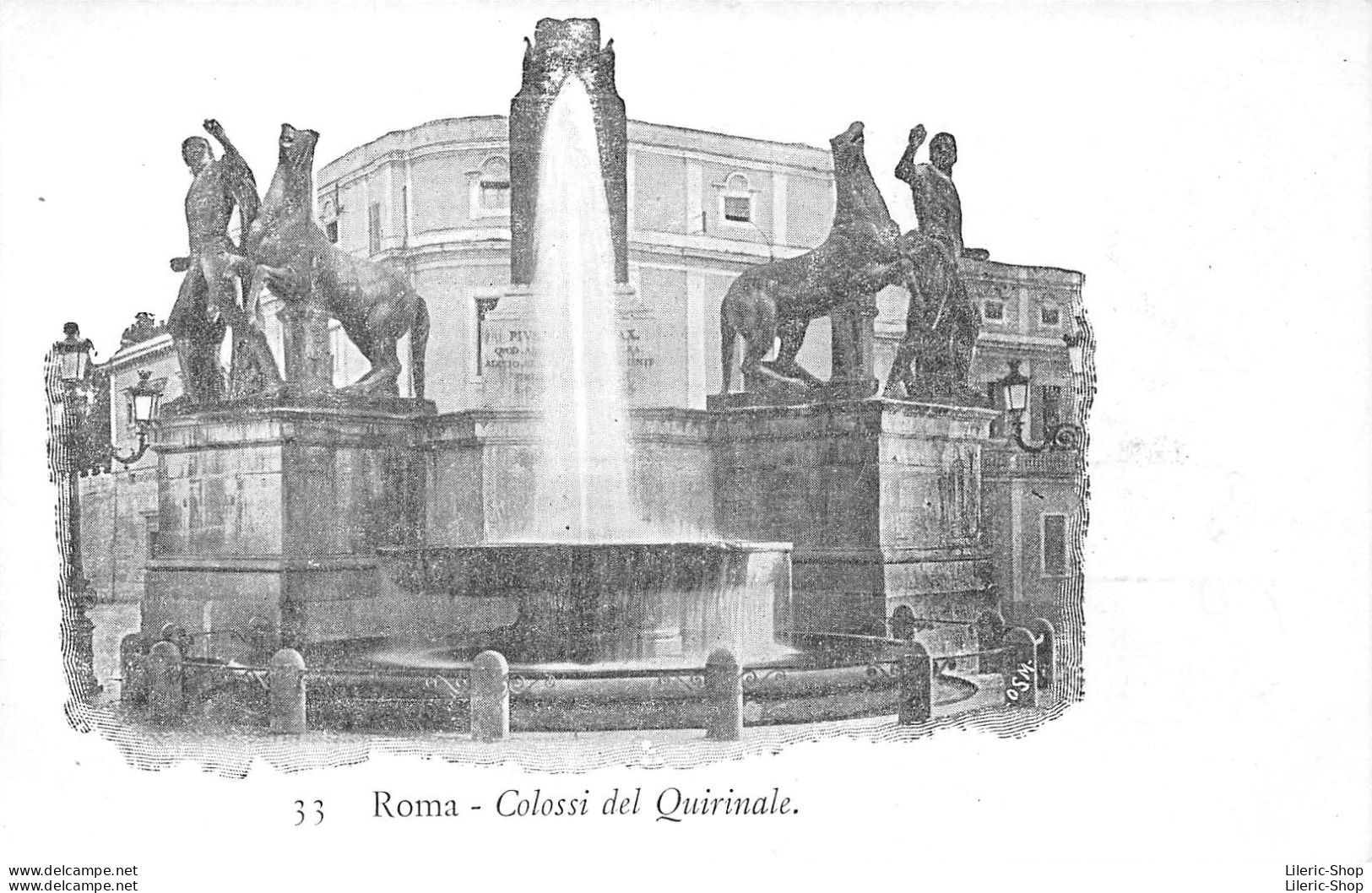 ROMA - Colossi Del Quirinale - Precursore Vecchia Cartolina - Autres Monuments, édifices