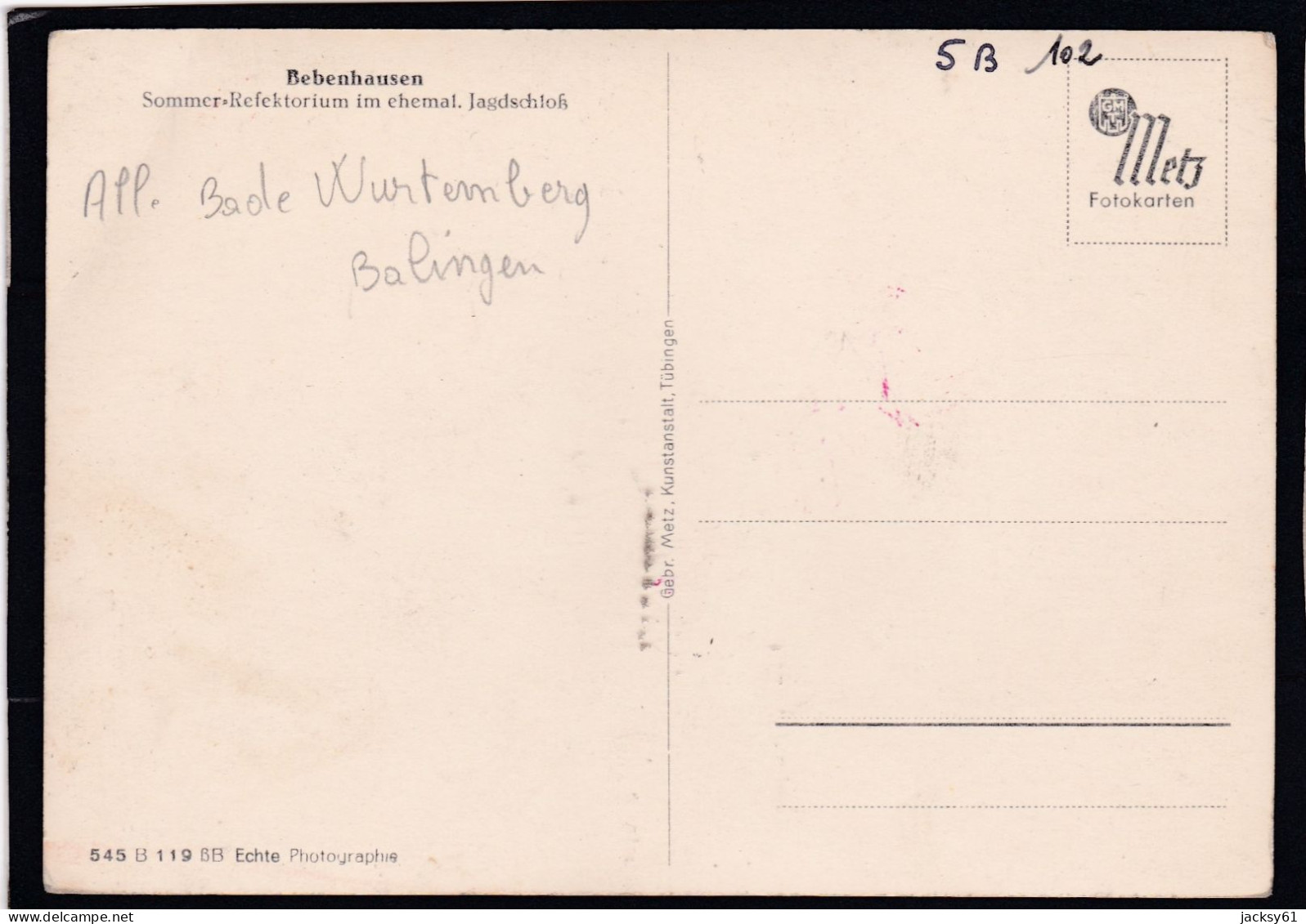 Bebenhausen - Sommer Refektorium Im Chemal. Jagdschlok - Balingen