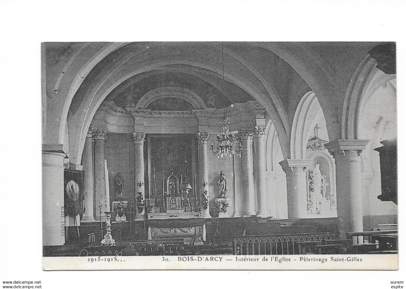 78 BOIS D ARCY  Intérieur De L église  Pélerinage Saint Gilles - Bois D'Arcy