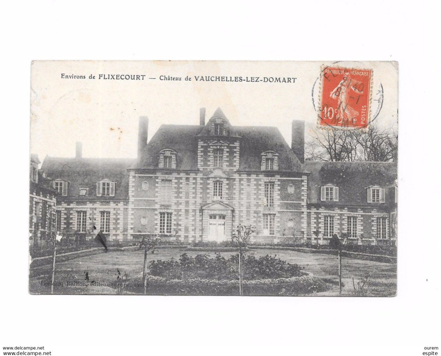 80 FLIXECOURT LE CHATEAU DE VAUCHELLES LEZ DOMART - Flixecourt